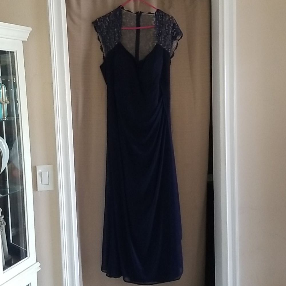 Formal navy blue dress